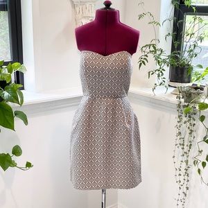 Small damask print dress